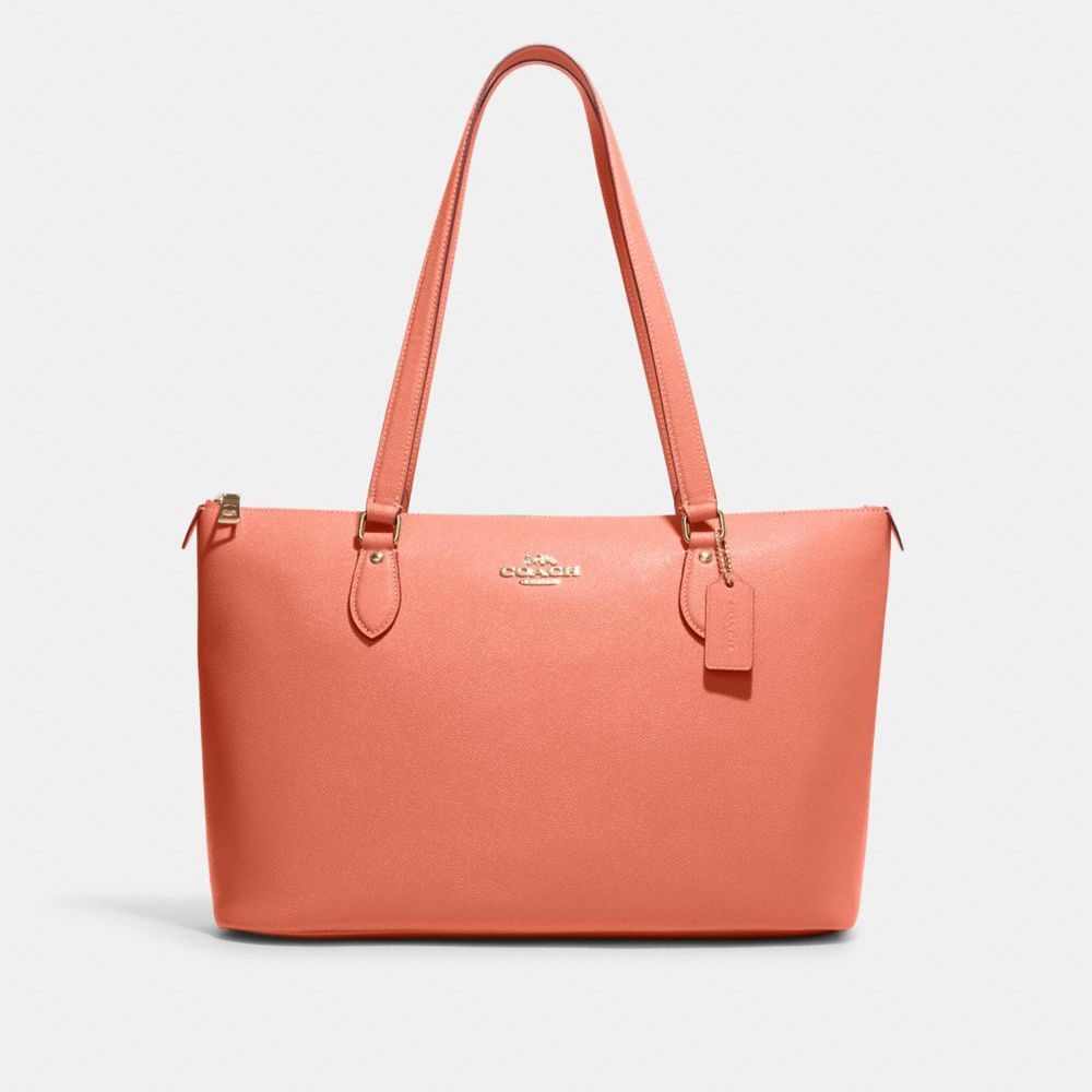 COACH CH285 Gallery Tote GOLD/LIGHT CORAL