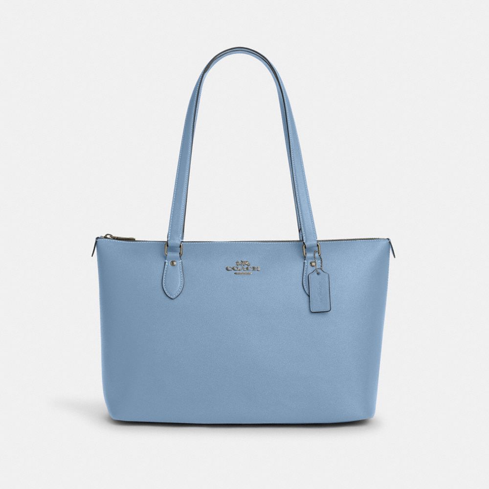 COACH CH285 Gallery Tote GUNMETAL/CORNFLOWER