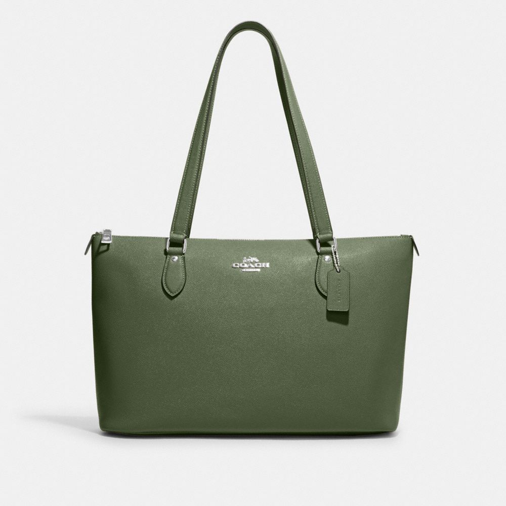 COACH CH285 Gallery Tote SILVER/DARK SAGE