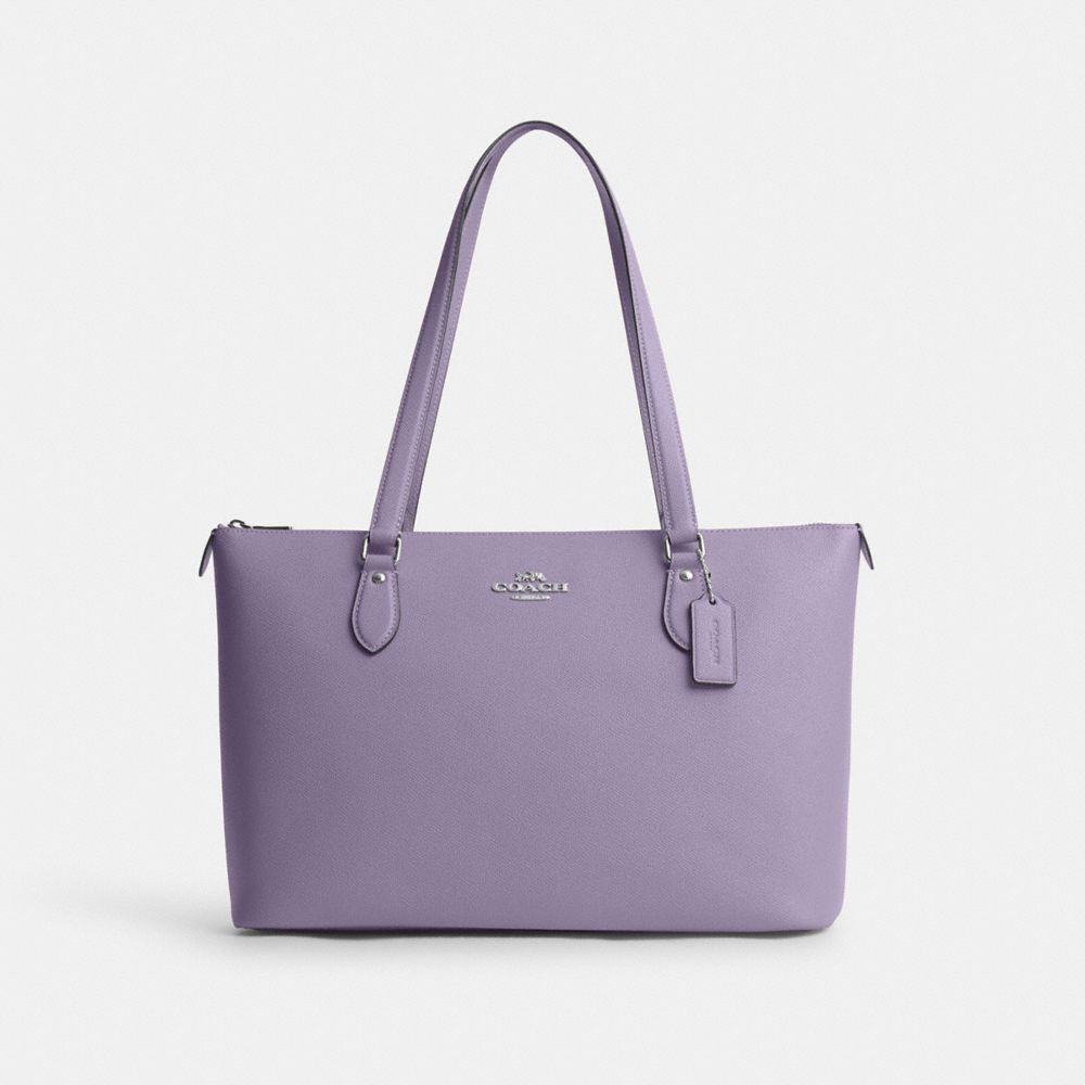 COACH CH285 Gallery Tote Bag SILVER/LIGHT VIOLET