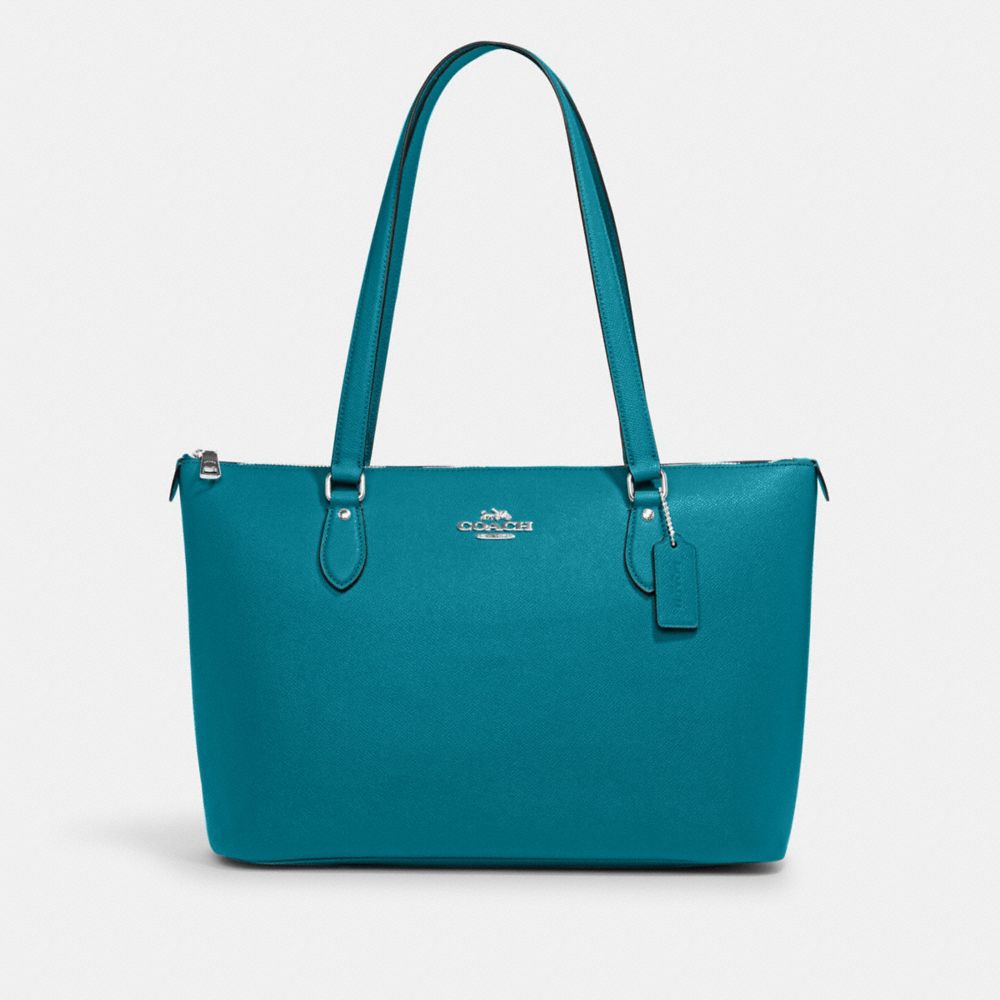 COACH CH285 Gallery Tote SILVER/TEAL