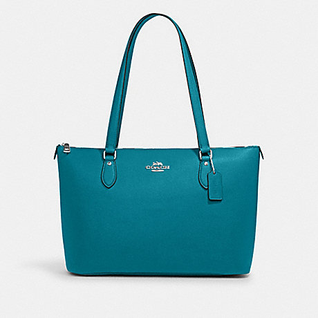 COACH CH285 Gallery Tote Silver/Teal