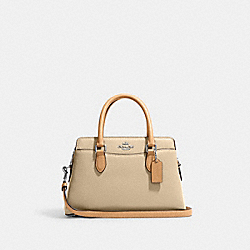 Mini Darcie Carryall In Colorblock - CH289 - Silver/Sandy Beige Multi