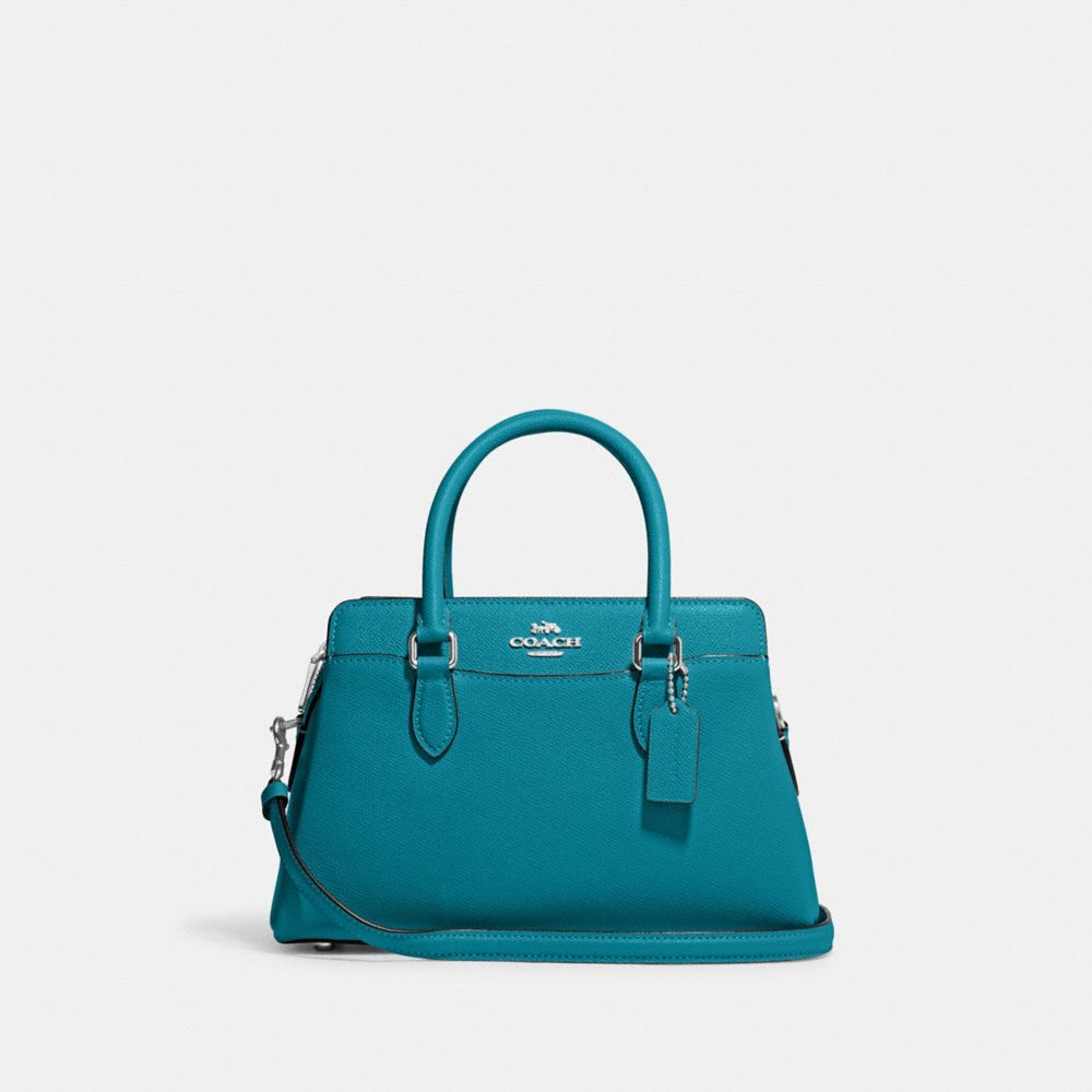 COACH CH297 Mini Darcie Carryall SILVER/TEAL