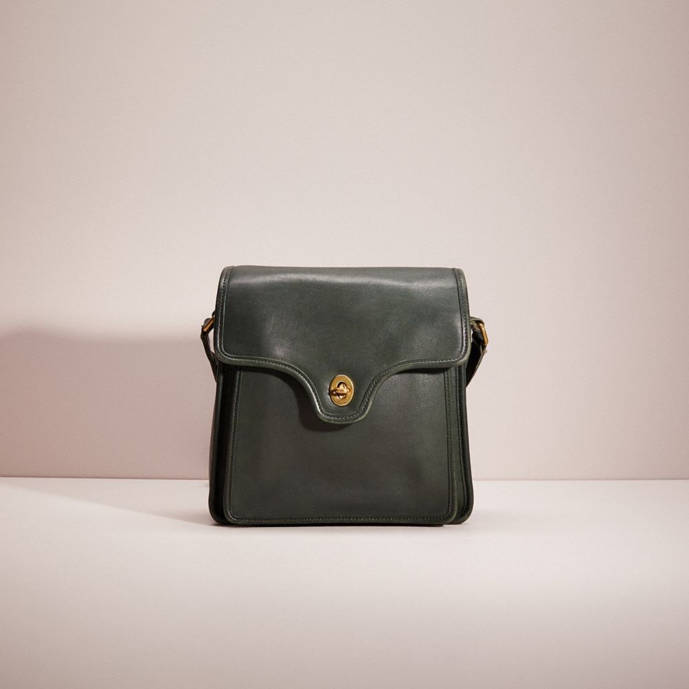 CH307 - Vintage Shelton Bag Brass/Green