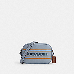 Mini Jamie Camera Bag With Coach Stripe - CH308 - Silver/Grey Mist Multi
