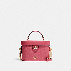Kay Crossbody In Signature Leather - CH316 - Gold/Strawberry Haze