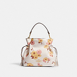 COACH CH349 Andy Crossbody With Floral Cluster Print GOLD/CHALK MULTI