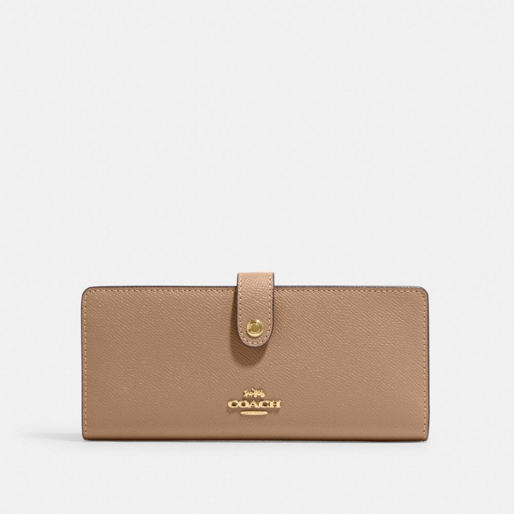 COACH CH410 Slim Wallet Gold/Taupe