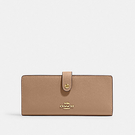 COACH CH410 Slim Wallet Gold/Taupe