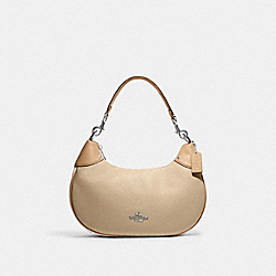 COACH CH508 Mara Hobo In Colorblock SILVER/SANDY BEIGE MULTI