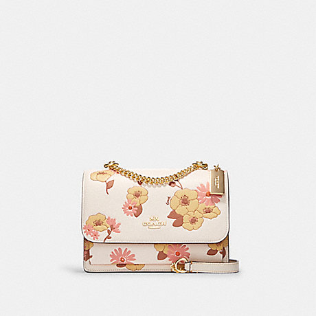 COACH CH550 Klare Crossbody With Floral Cluster Print Gold/Chalk Multi