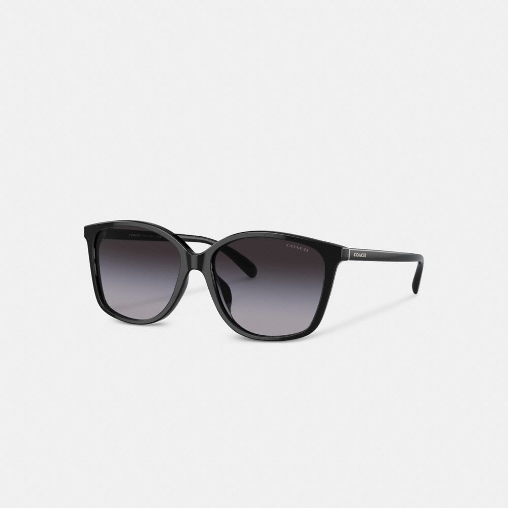 CH558 - Embedded Wire Square Sunglasses Black