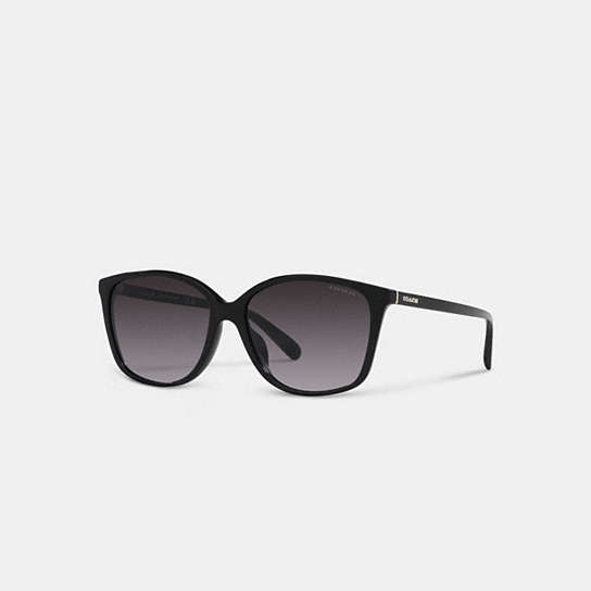 CH558 - Embedded Wire Square Sunglasses Black
