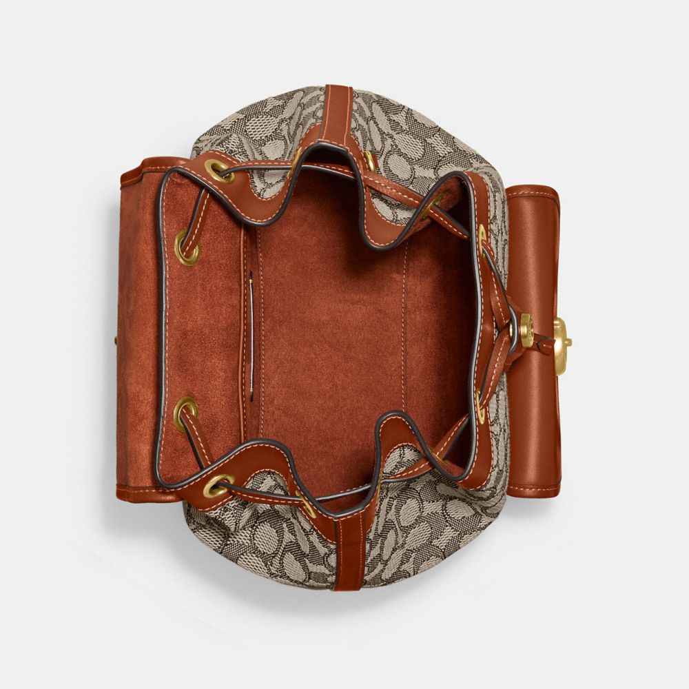 RIYA 經典 SIGNATURE 緹花面料後背包