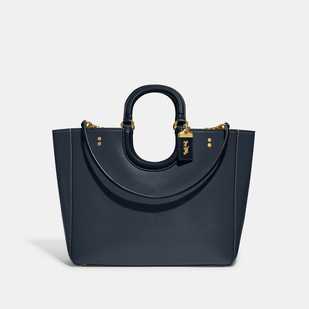 CH592 - Rae Tote In Colorblock Brass/Dark Denim Multi