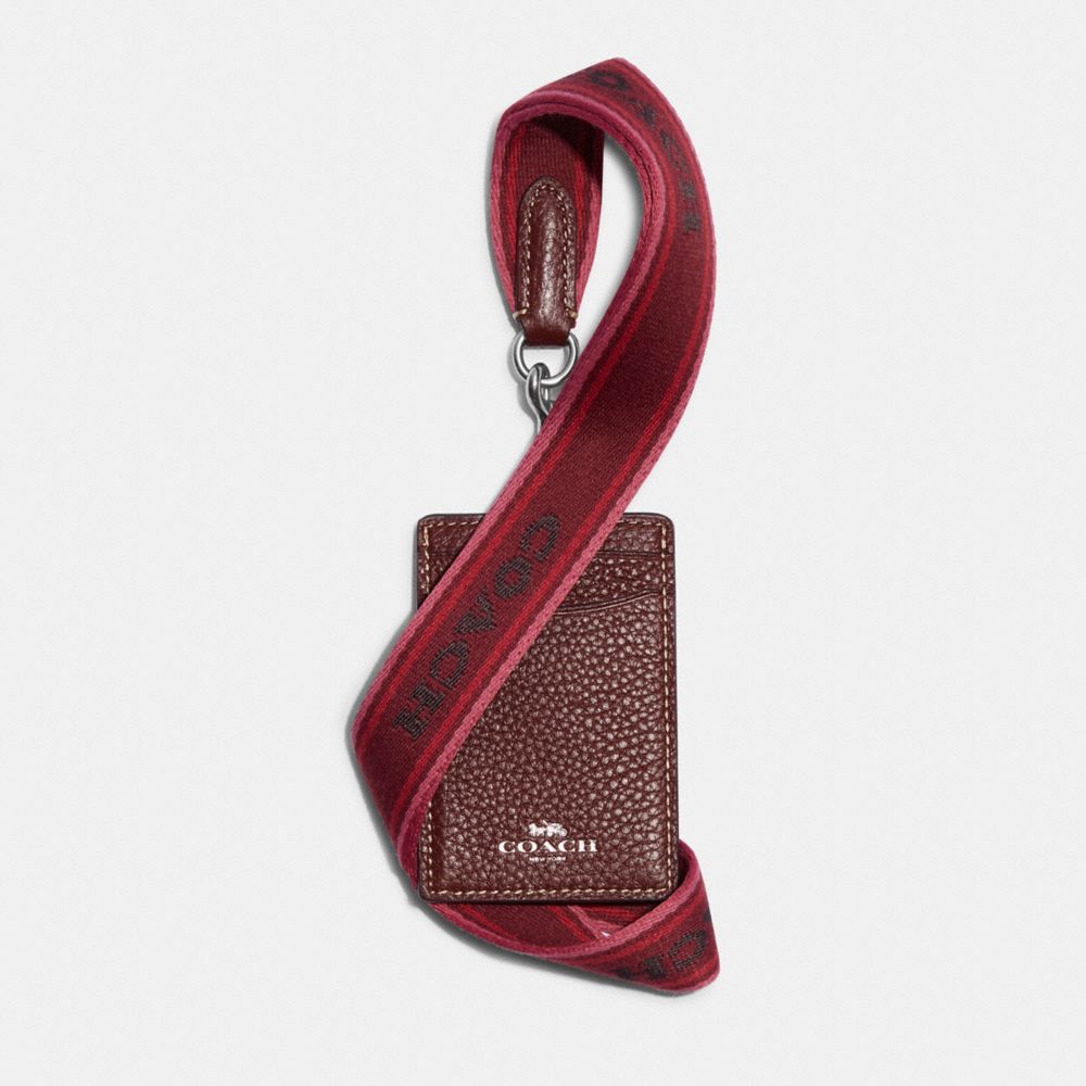 Id Lanyard - CH693 - Silver/Wine Multi