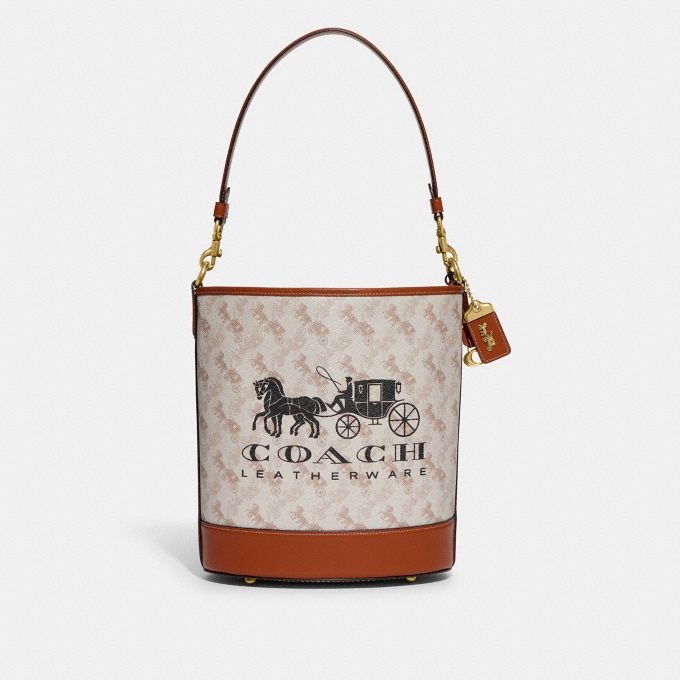 COACH Official Site Official page DAKOTA BUCKET BAG WITH HORSE