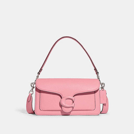 CH735 - Tabby Shoulder Bag 26 Silver/Flower Pink