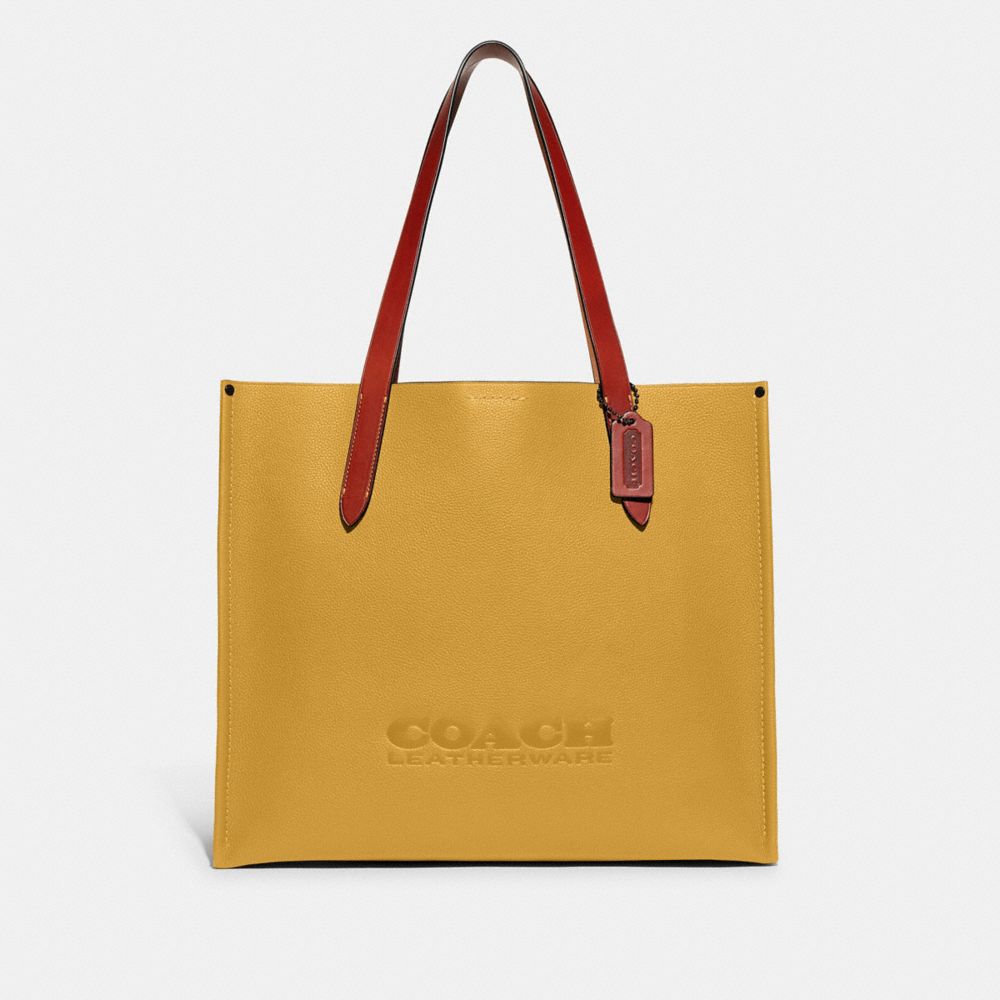 COACH CH756 Relay Tote Yellow Gold