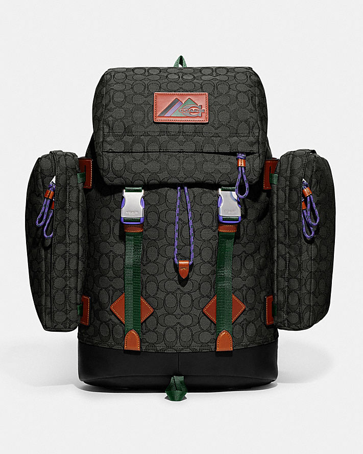UTILITY BACKPACK IN SIGNATURE JACQUARD