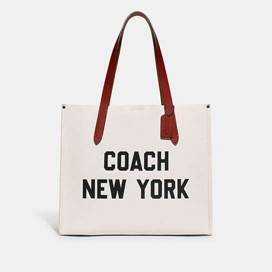 CH765 - Relay Tote With Coach Graphic Chalk Multi