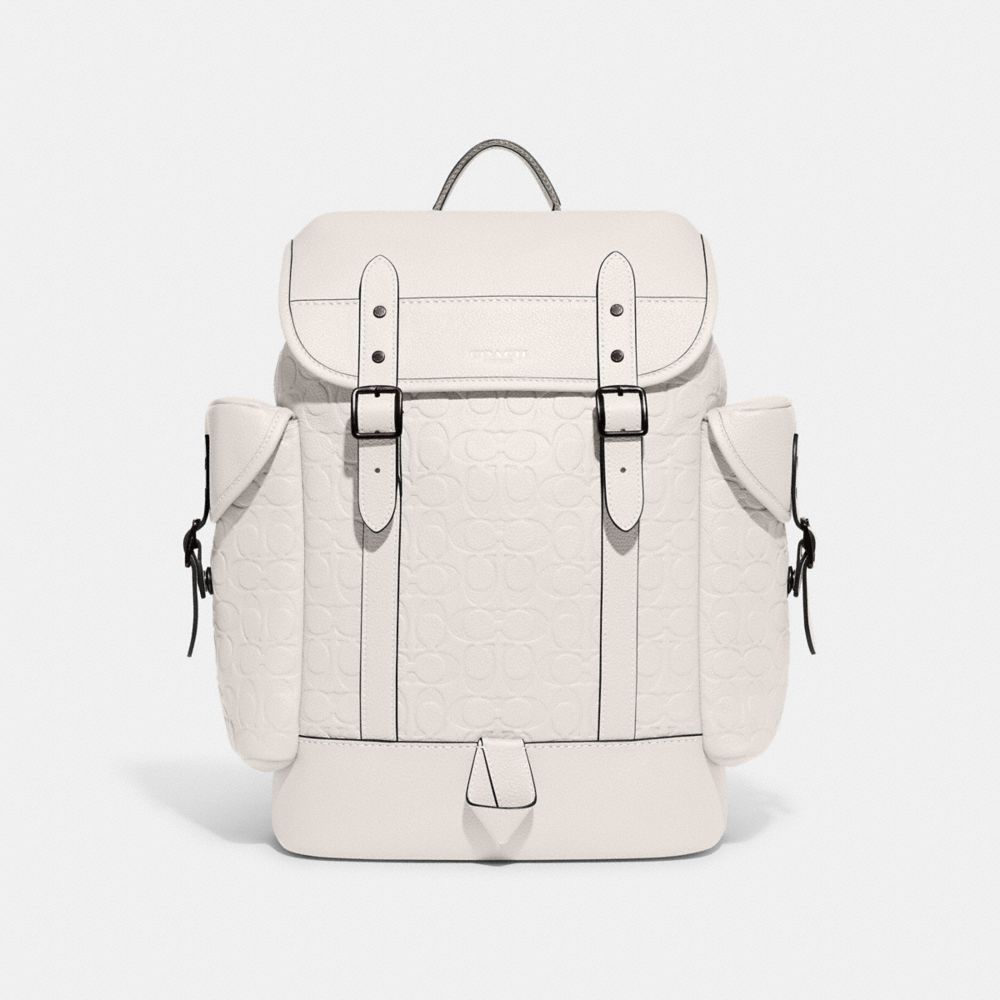 COACH CH767 Hitch Backpack In Signature Leather Chalk