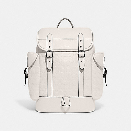 COACH CH767 Hitch Backpack In Signature Leather Chalk