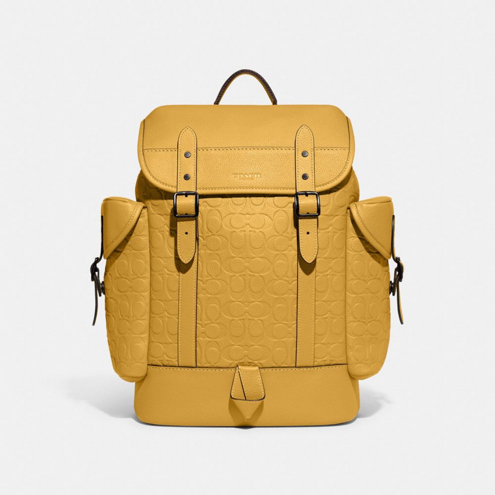 COACH CH767 Hitch Backpack In Signature Leather YELLOW GOLD