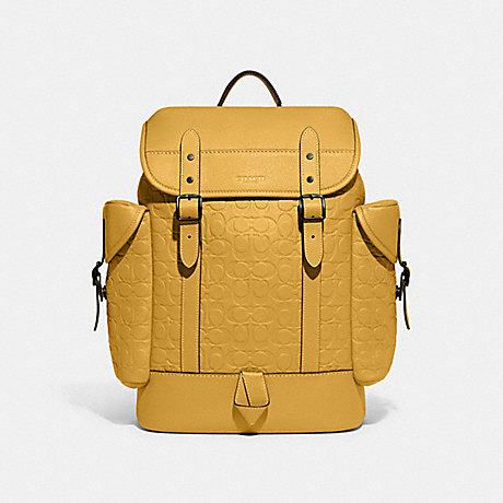 COACH CH767 Hitch Backpack In Signature Leather Yellow-Gold