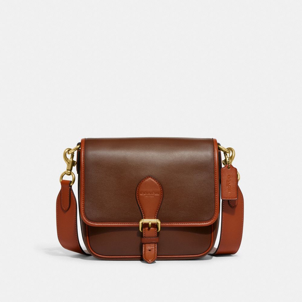 COACH CH768 Frankie Crossbody SADDLE/BURNISHED AMBER