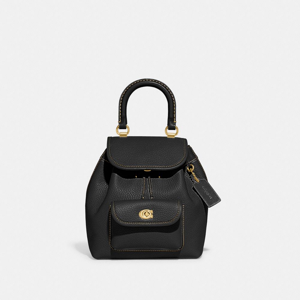 COACH CH789 Riya Backpack 21 BRASS/BLACK