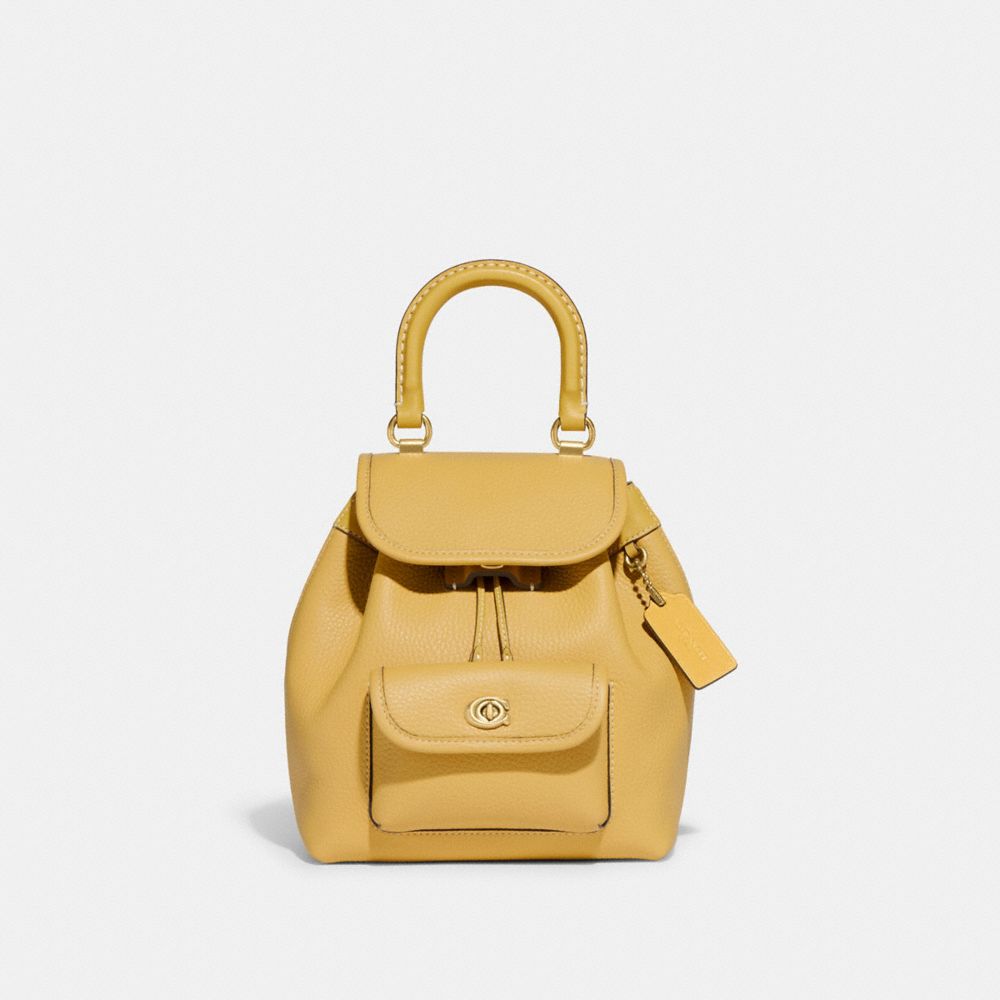 COACH CH789 Riya Backpack 21 BRASS/HAY