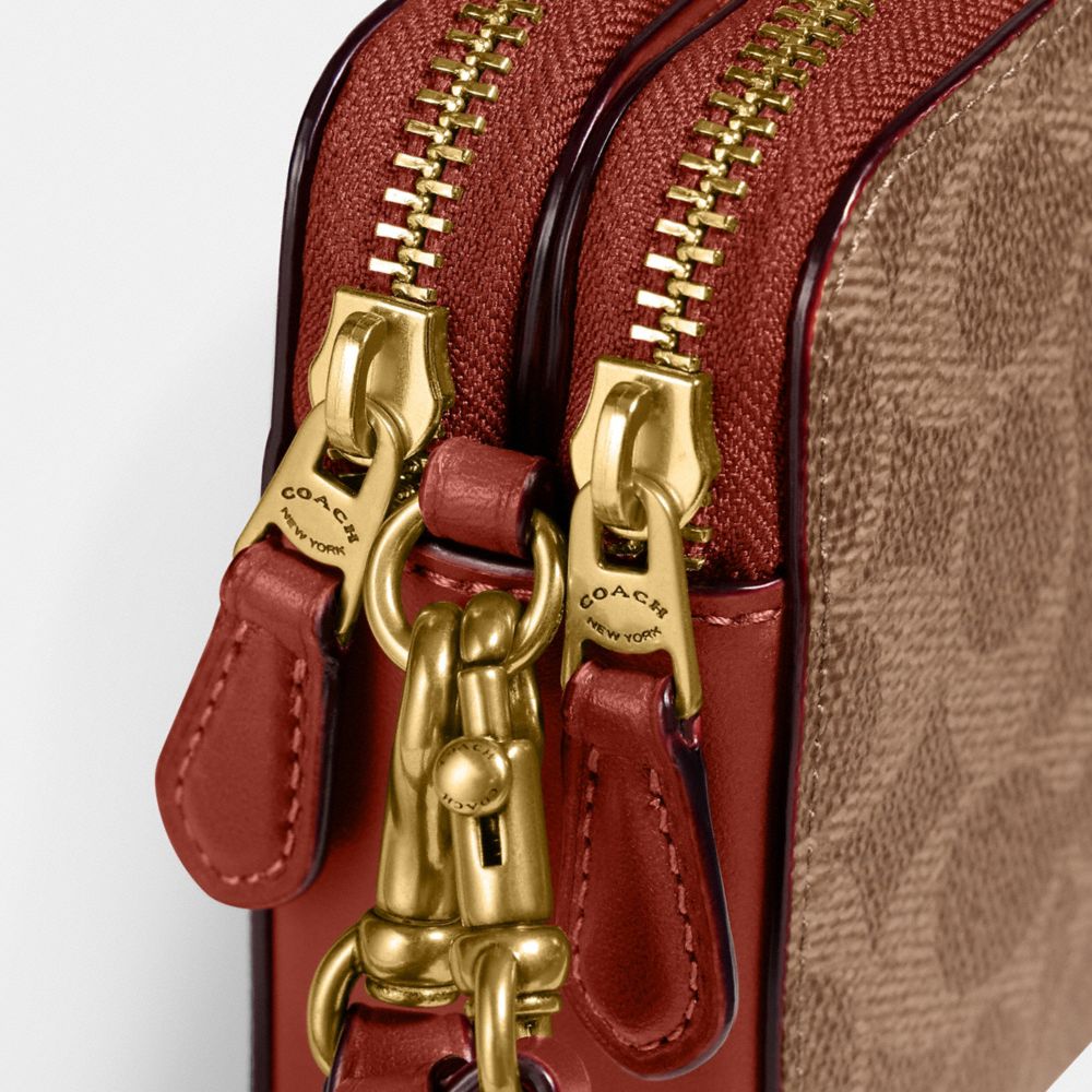 KIRA CROSSBODY BAG IN COLORBLOCK SIGNATURE CANVAS