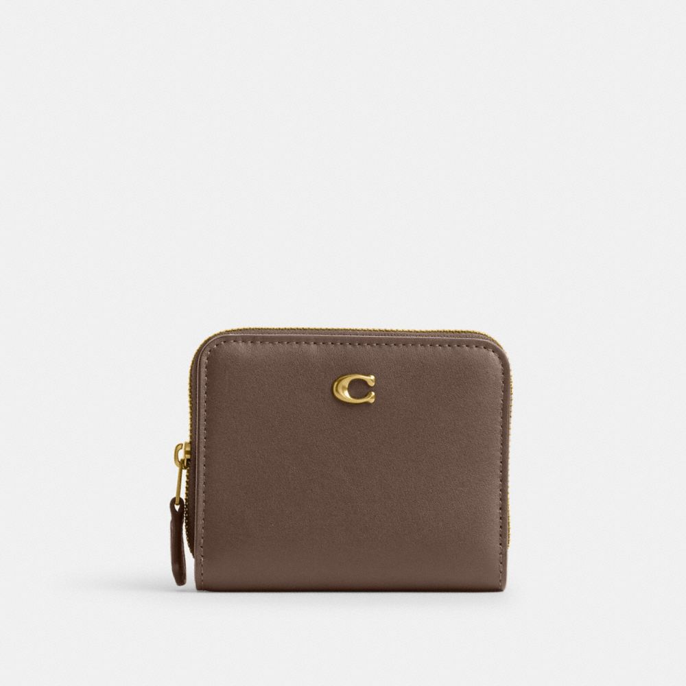COACH CH814 Billfold Wallet BRASS/DARK STONE