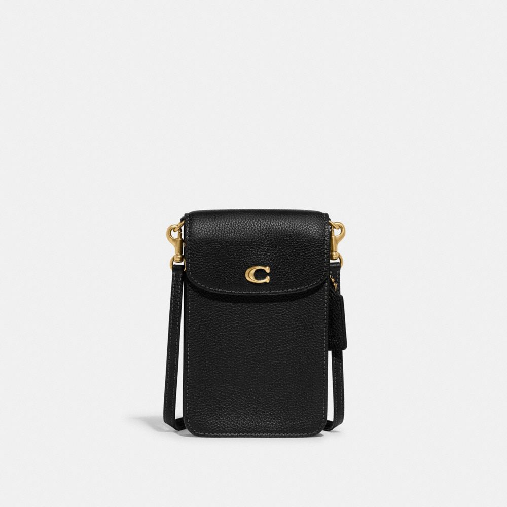 COACH CH815 Phone Crossbody Bag BRASS/BLACK