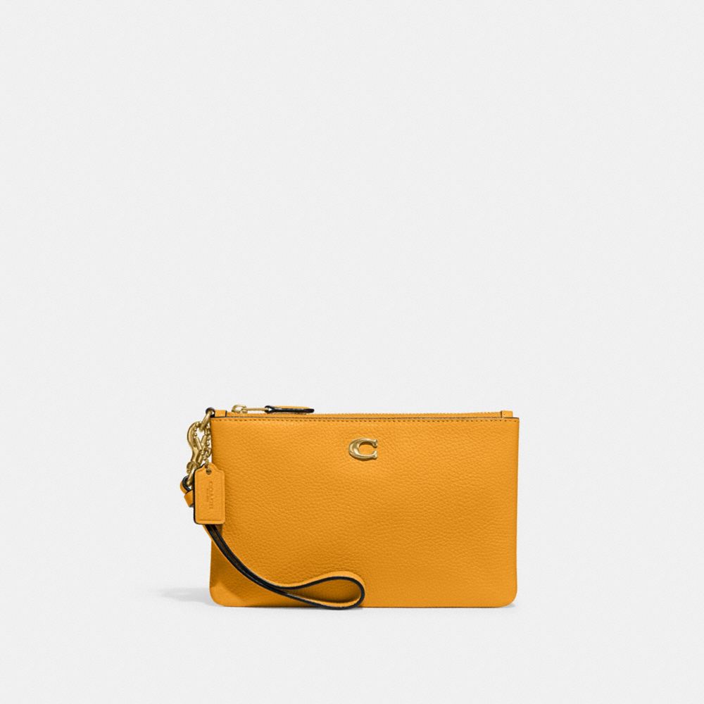 COACH CH818 Small Wristlet BRASS/BUTTERCUP