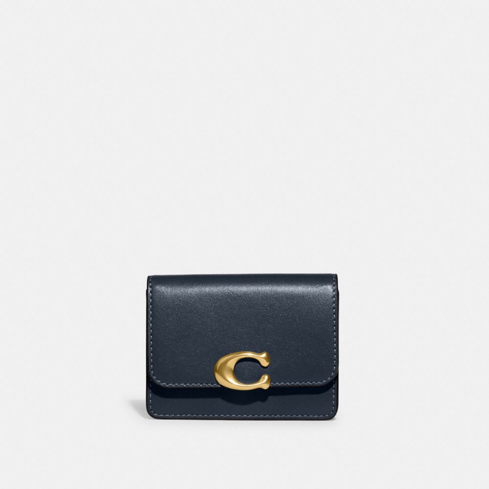 COACH CH825 Bandit Card Case BRASS/DENIM