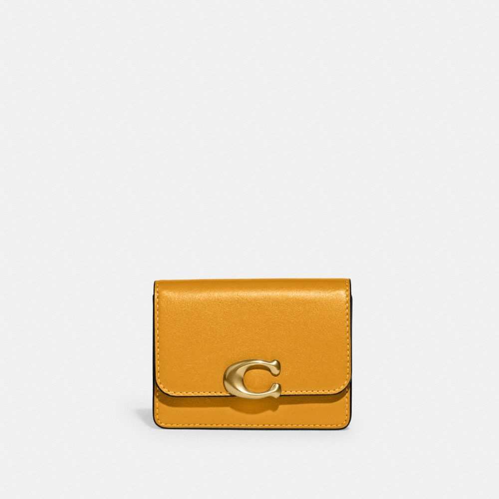 COACH CH825 Bandit Card Case BRASS/BUTTERCUP
