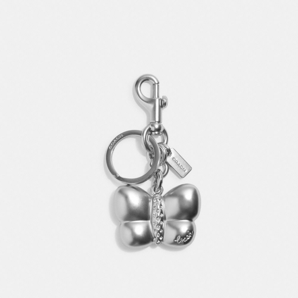 Butterfly Bag Charm - CH842 - Silver/Silver