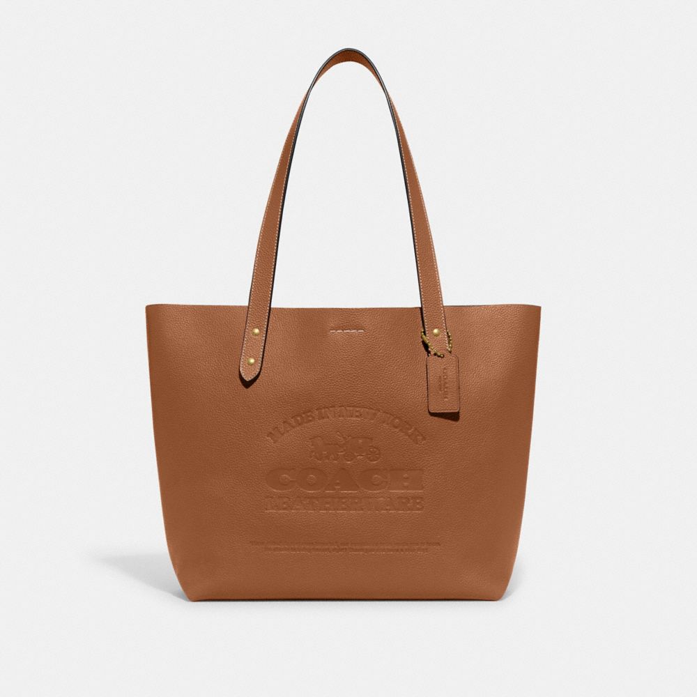 COACH CI016 Made In New York Tote Brass/Penny
