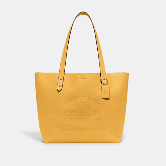 CI016 - Made In New York Tote Brass/Honeycomb