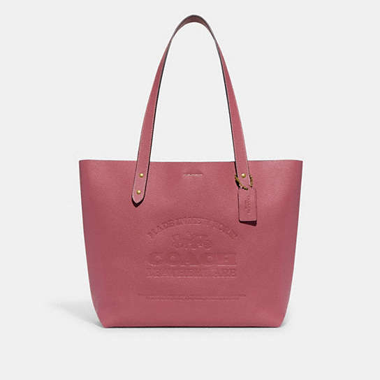CI016 - Made In New York Tote Brass/Red
