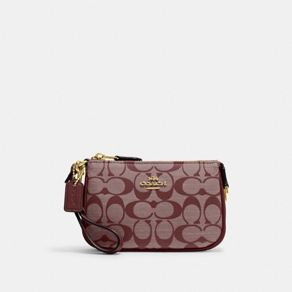 COACH CI027 Nolita 15 In Signature Chambray GOLD/WINE MULTI