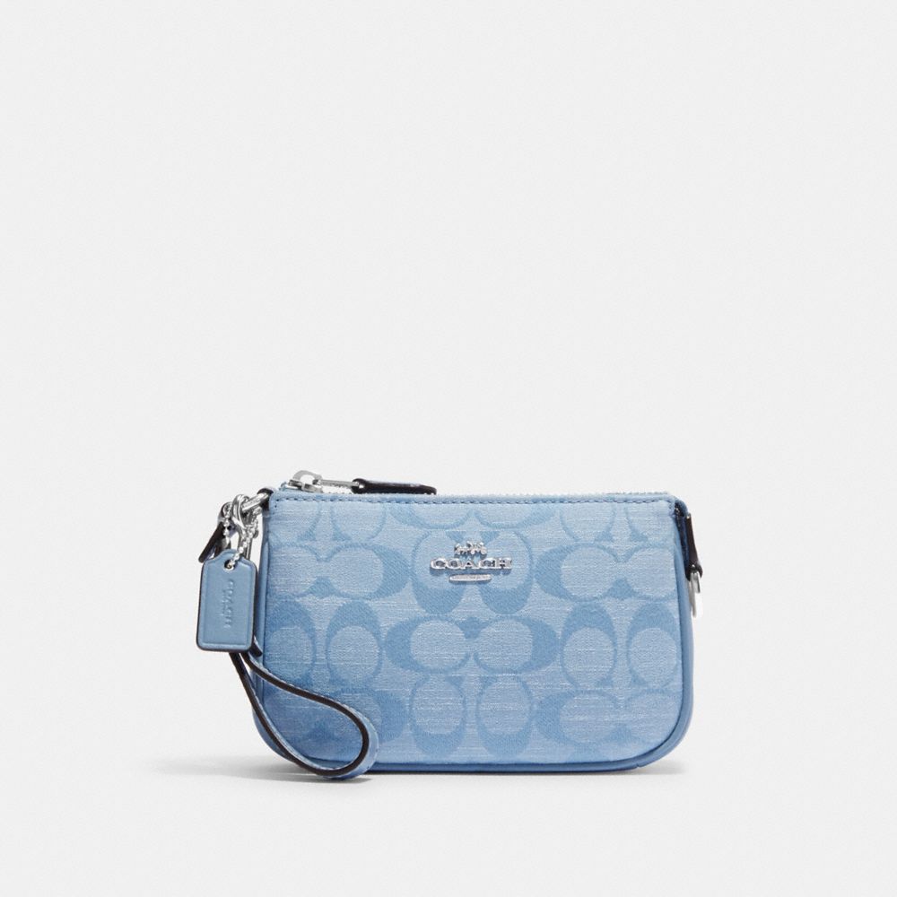 COACH CI027 Nolita 15 In Signature Chambray SILVER/CORNFLOWER MULTI