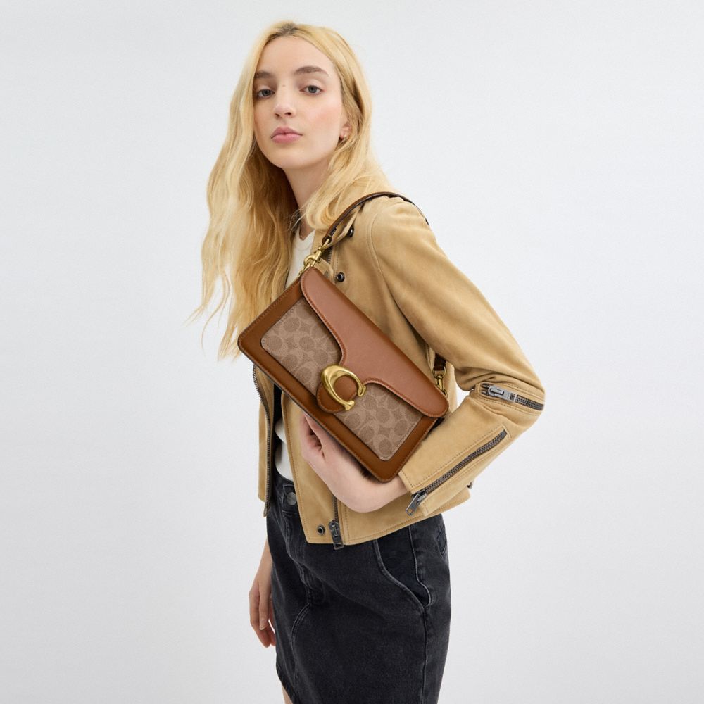 TABBY SHOULDER BAG 26 IN SIGNATURE CANVAS