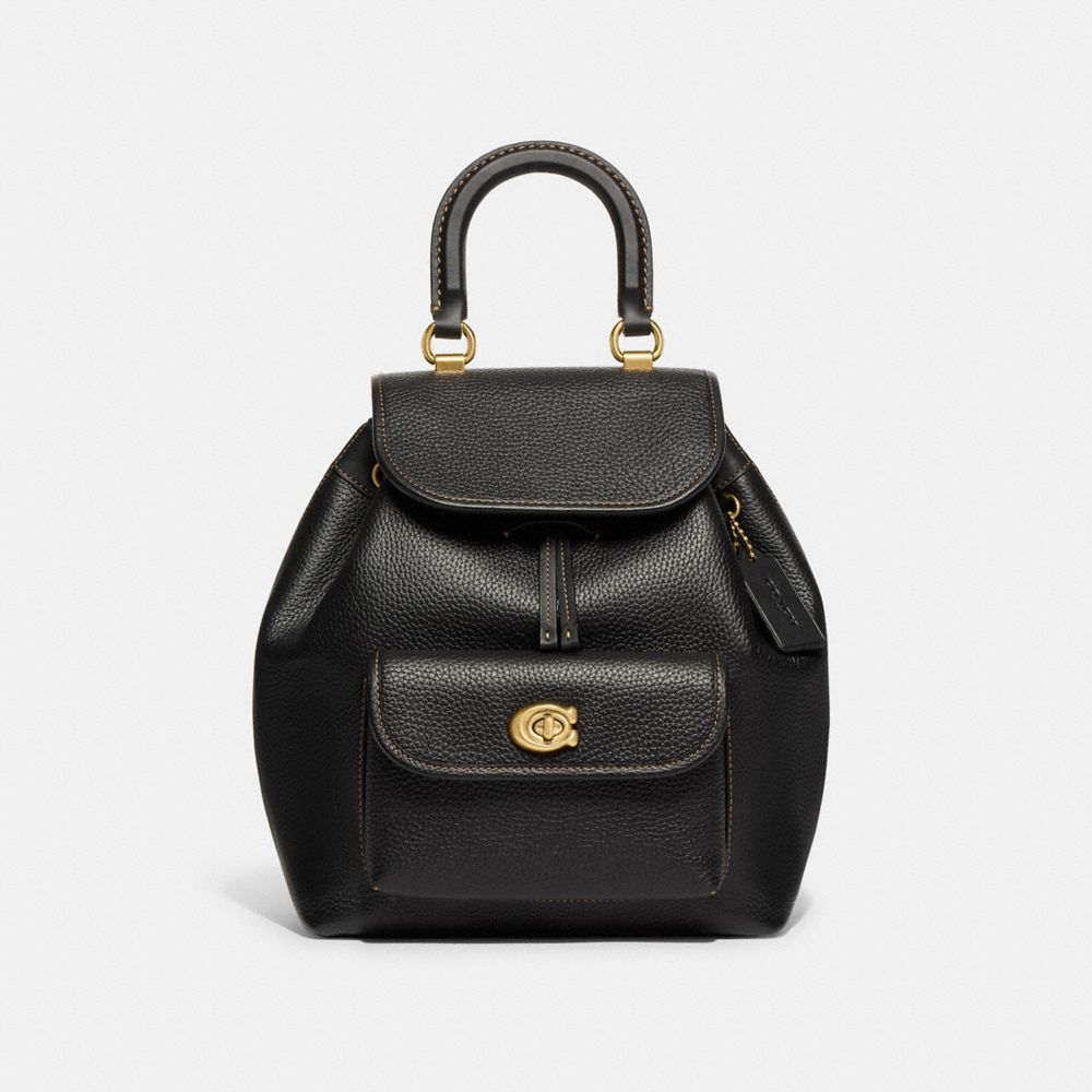 COACH CI124 Riya Backpack Brass/Black