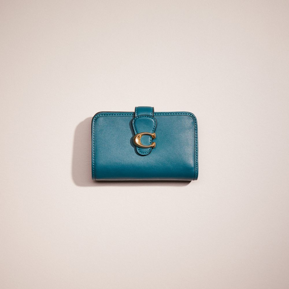 CI166 - Restored Tabby Medium Wallet Brass/Blue