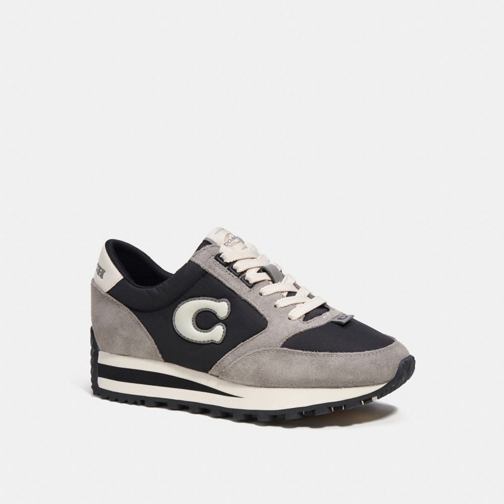 COACH CI219 Runner Sneaker Black/Chalk