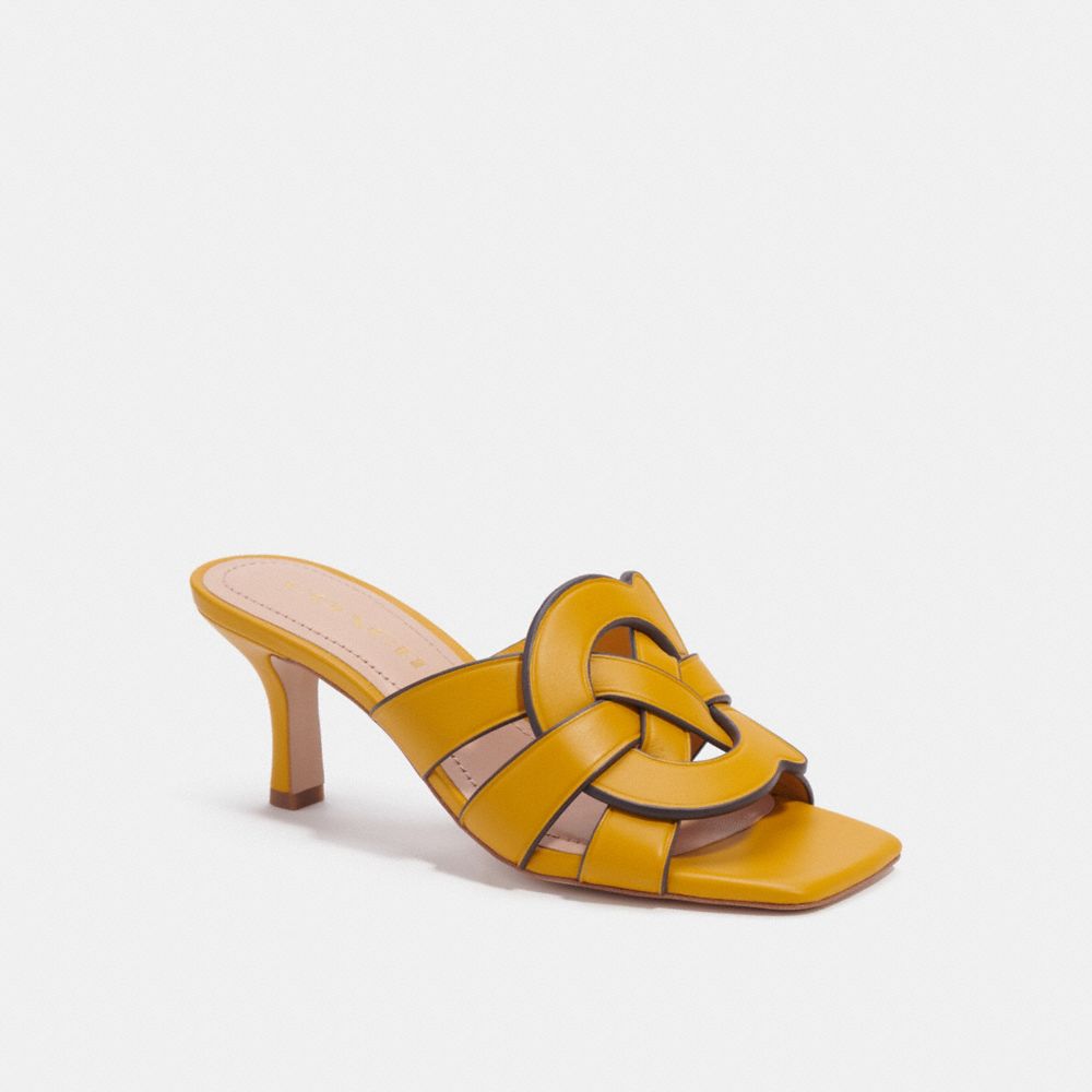 COACH CI224 Tillie Sandal Yellow Gold